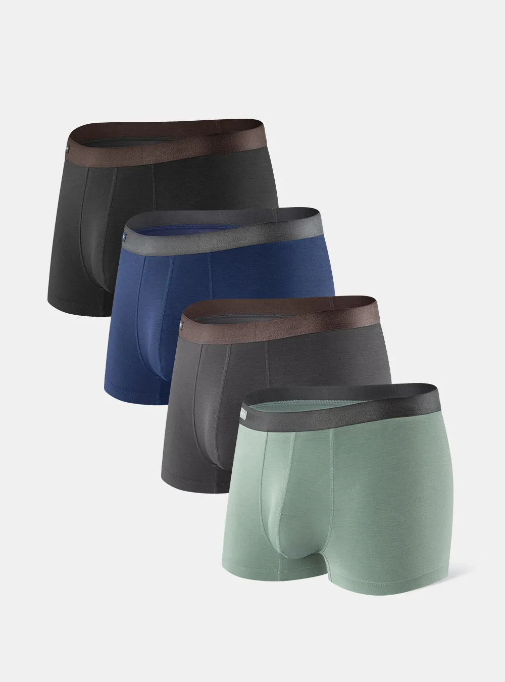 4 Packs Breathable Bamboo Rayon Trunks