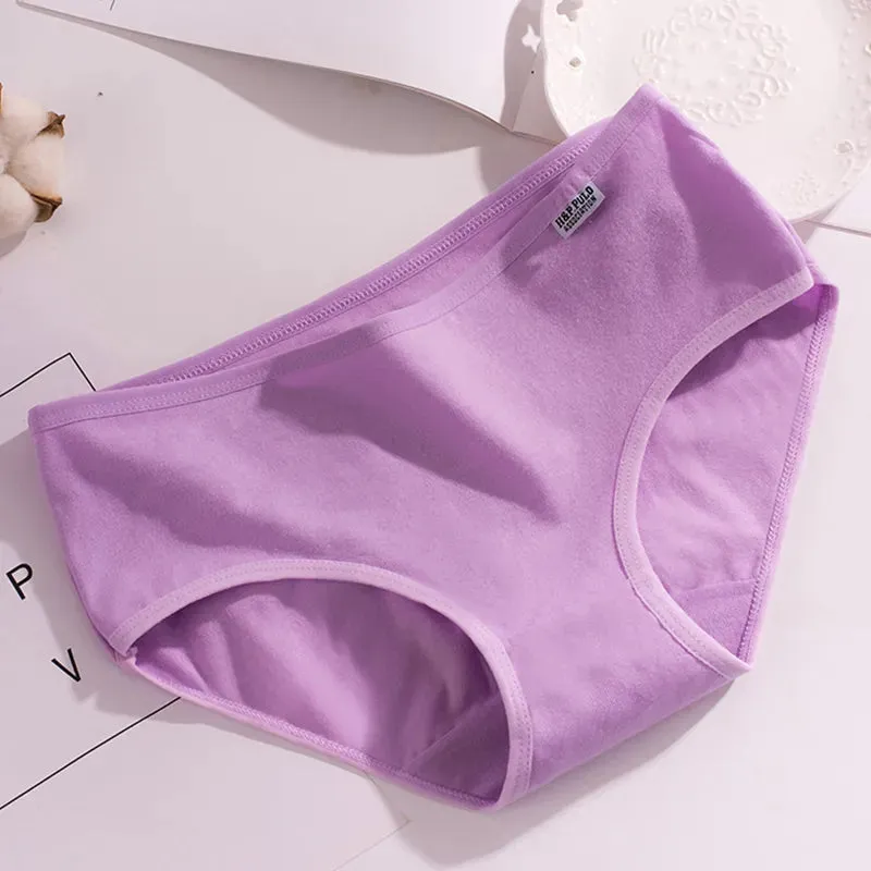 5 Piece Cotton Brief Panty Set