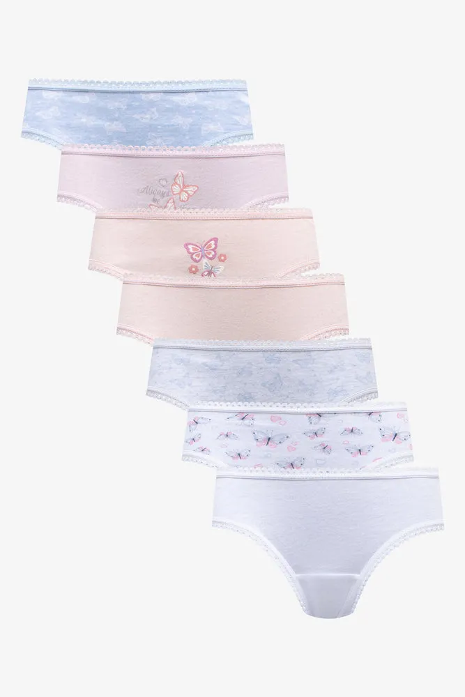 7 Pack Butterfly Bikini Panties Multi