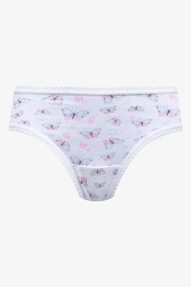 7 Pack Butterfly Bikini Panties Multi