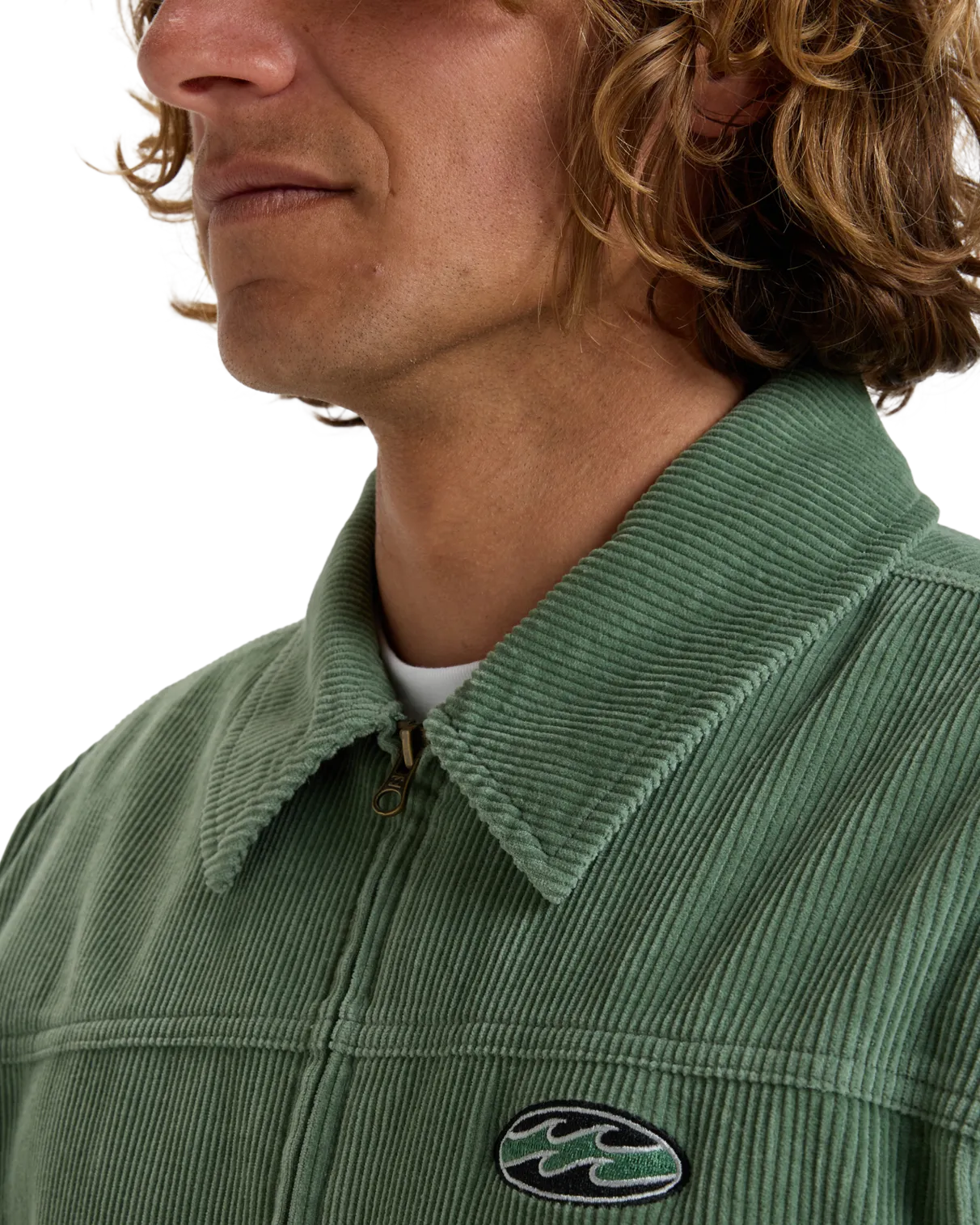 Bad Dog Cord Jacket in Moss