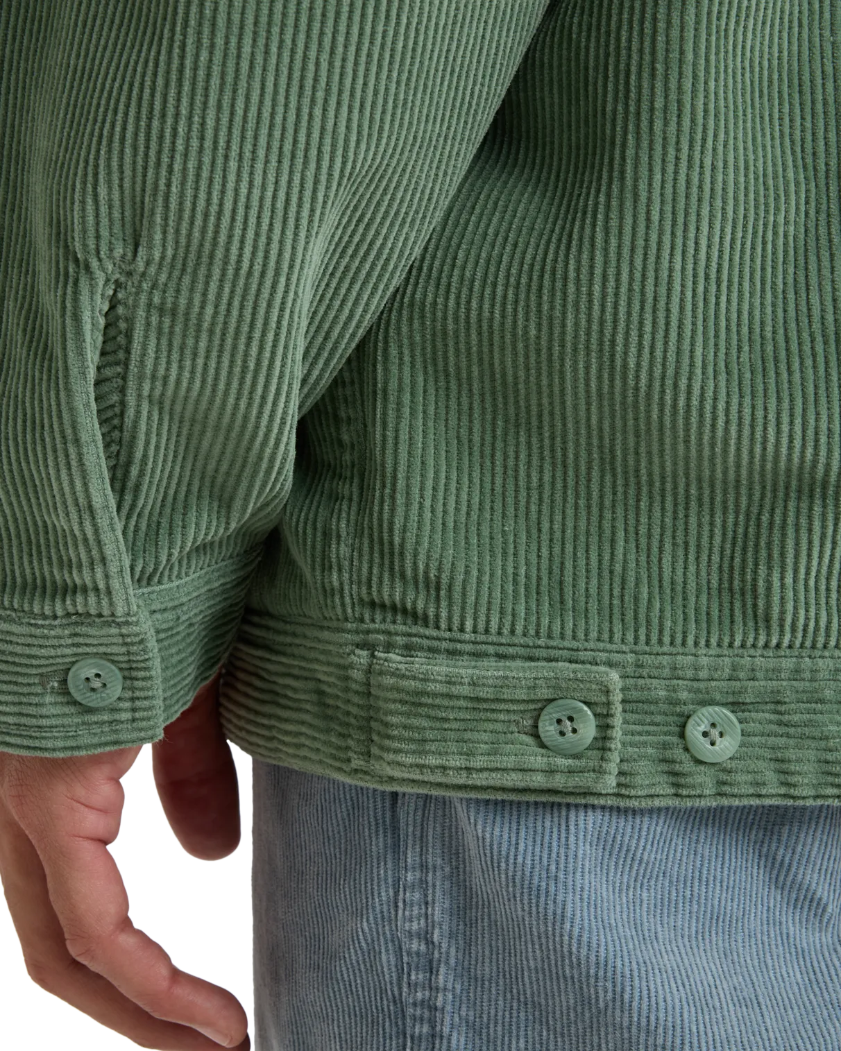 Bad Dog Cord Jacket in Moss