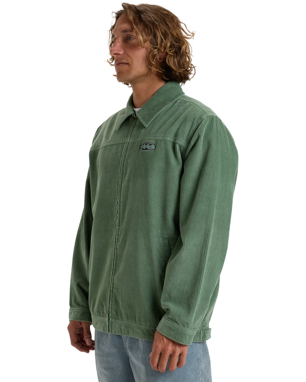 Bad Dog Cord Jacket in Moss