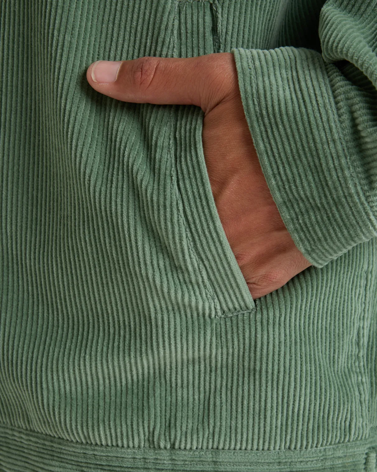 Bad Dog Cord Jacket in Moss