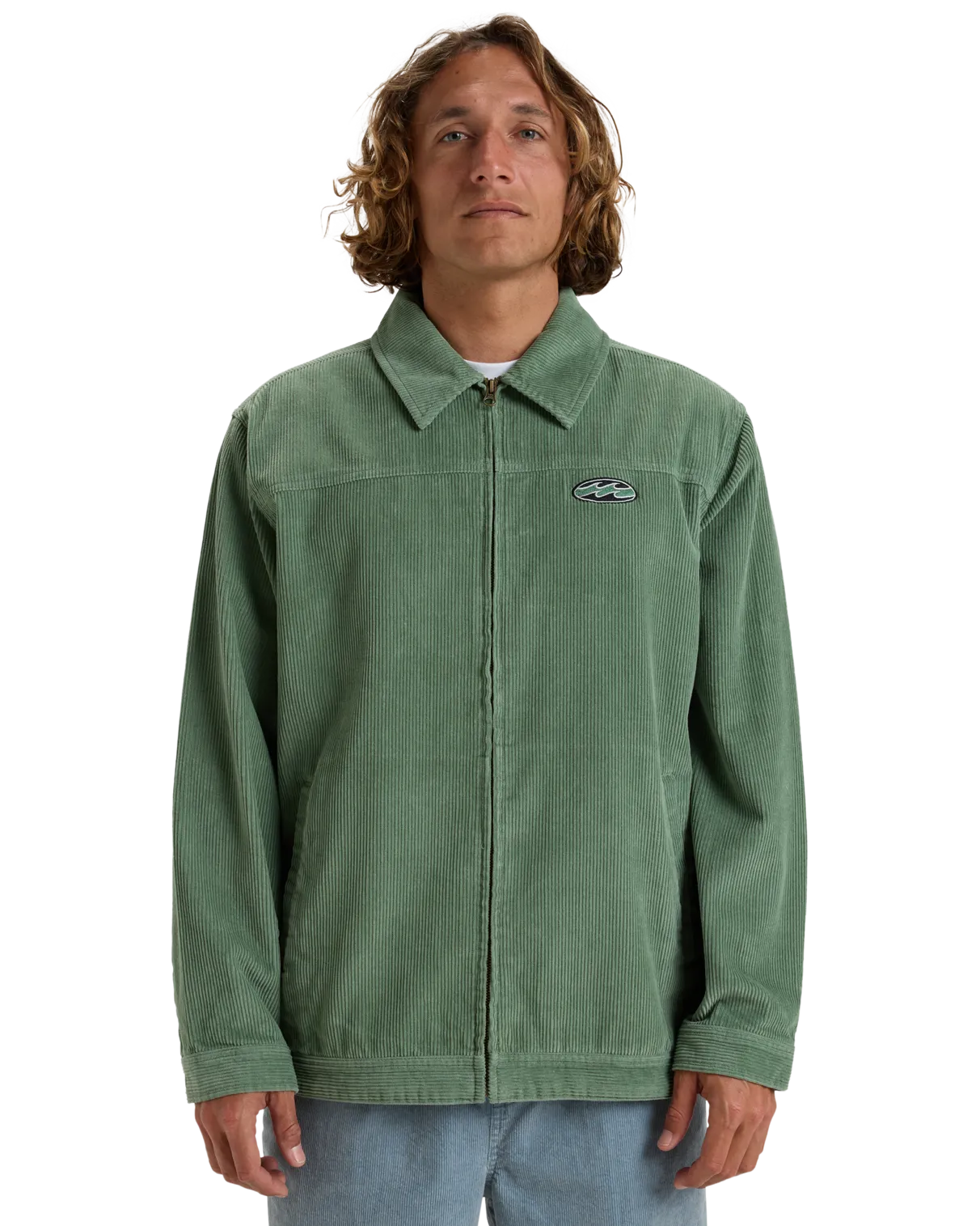 Bad Dog Cord Jacket in Moss