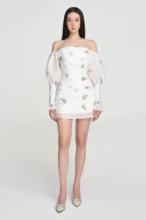 Bali Embroidered Off-Shoulder Dress