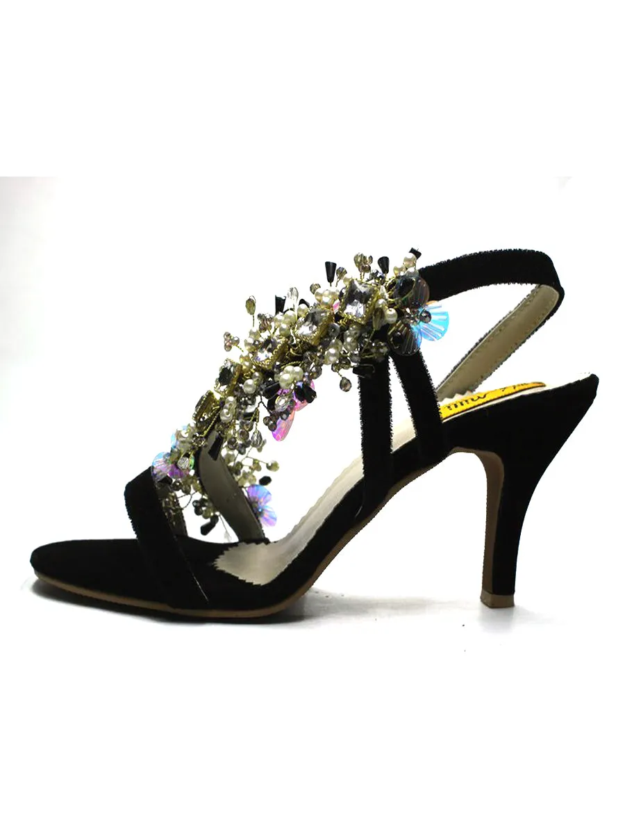 Black Fancy Sandal
