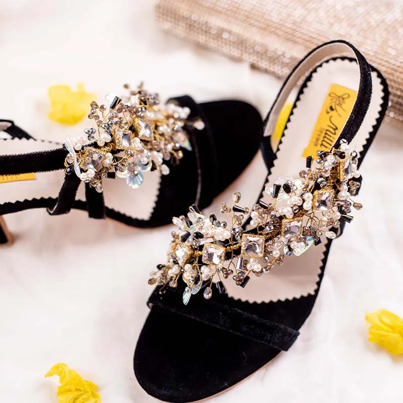 Black Fancy Sandal