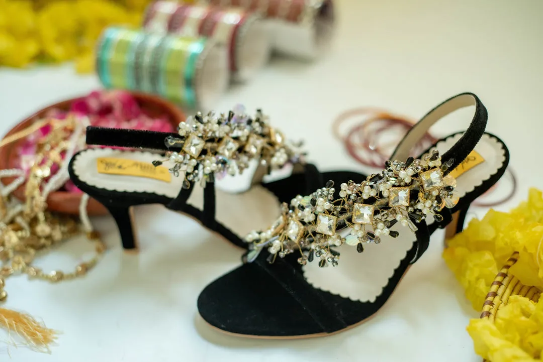 Black Fancy Sandal