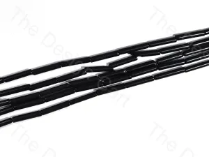 Black Pipe Glass Beads