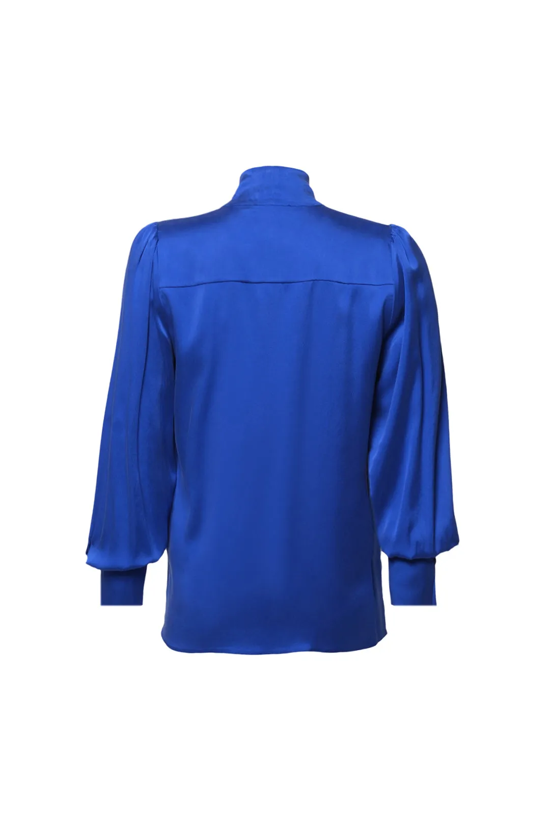Blue Pure Silk Cecilia Women's Shirt