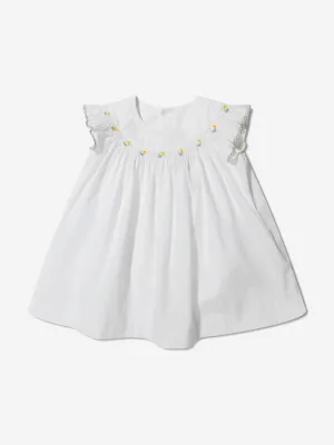 Bonpoint Baby Girls Cotton Poplin Embroidered Dress