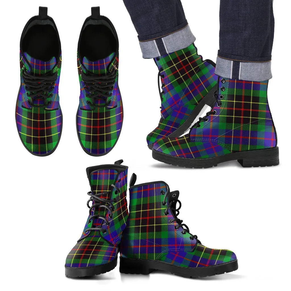Brodie Hunting Modern Tartan Leather Boots