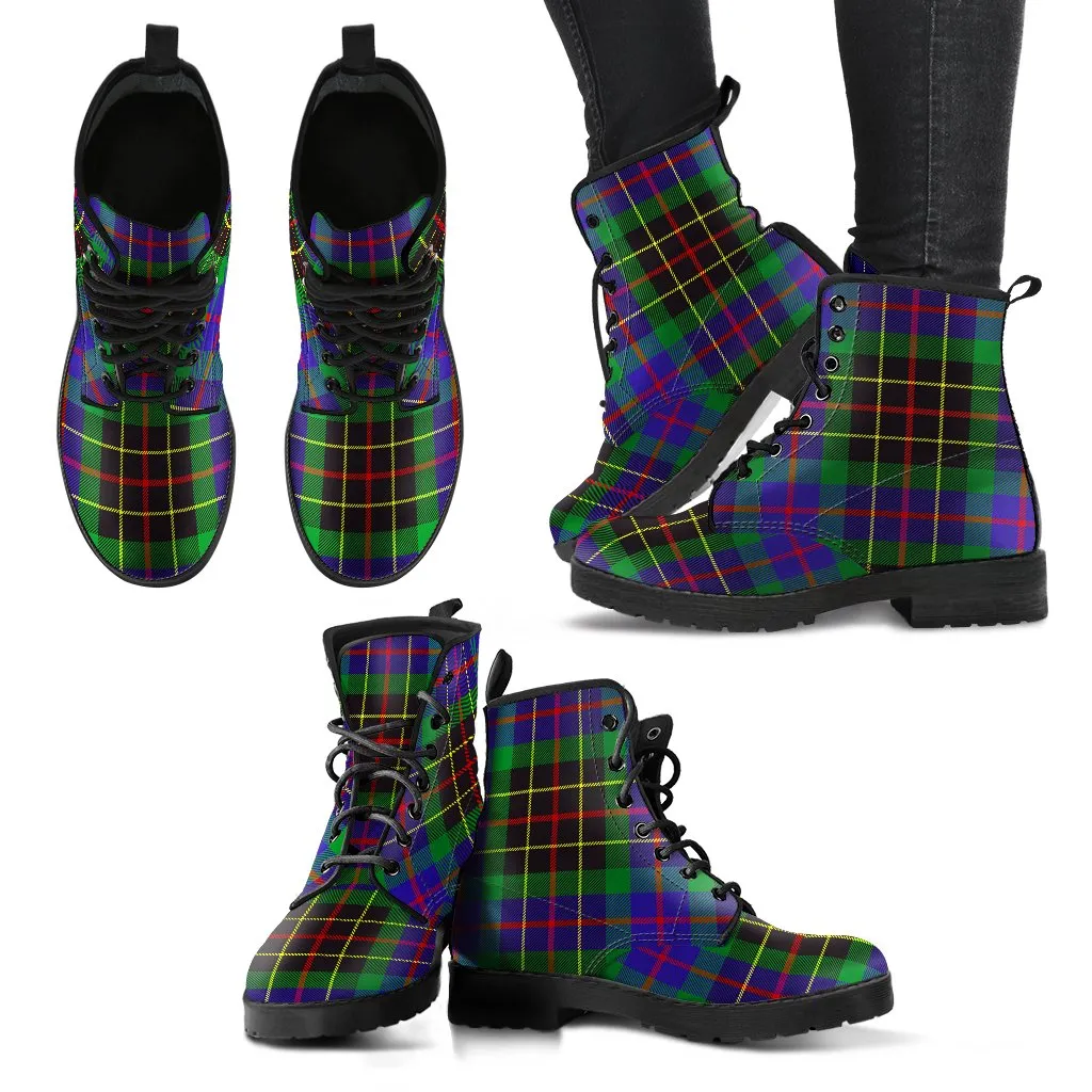 Brodie Hunting Modern Tartan Leather Boots