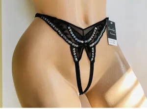 Butterfly embroidery free size thong