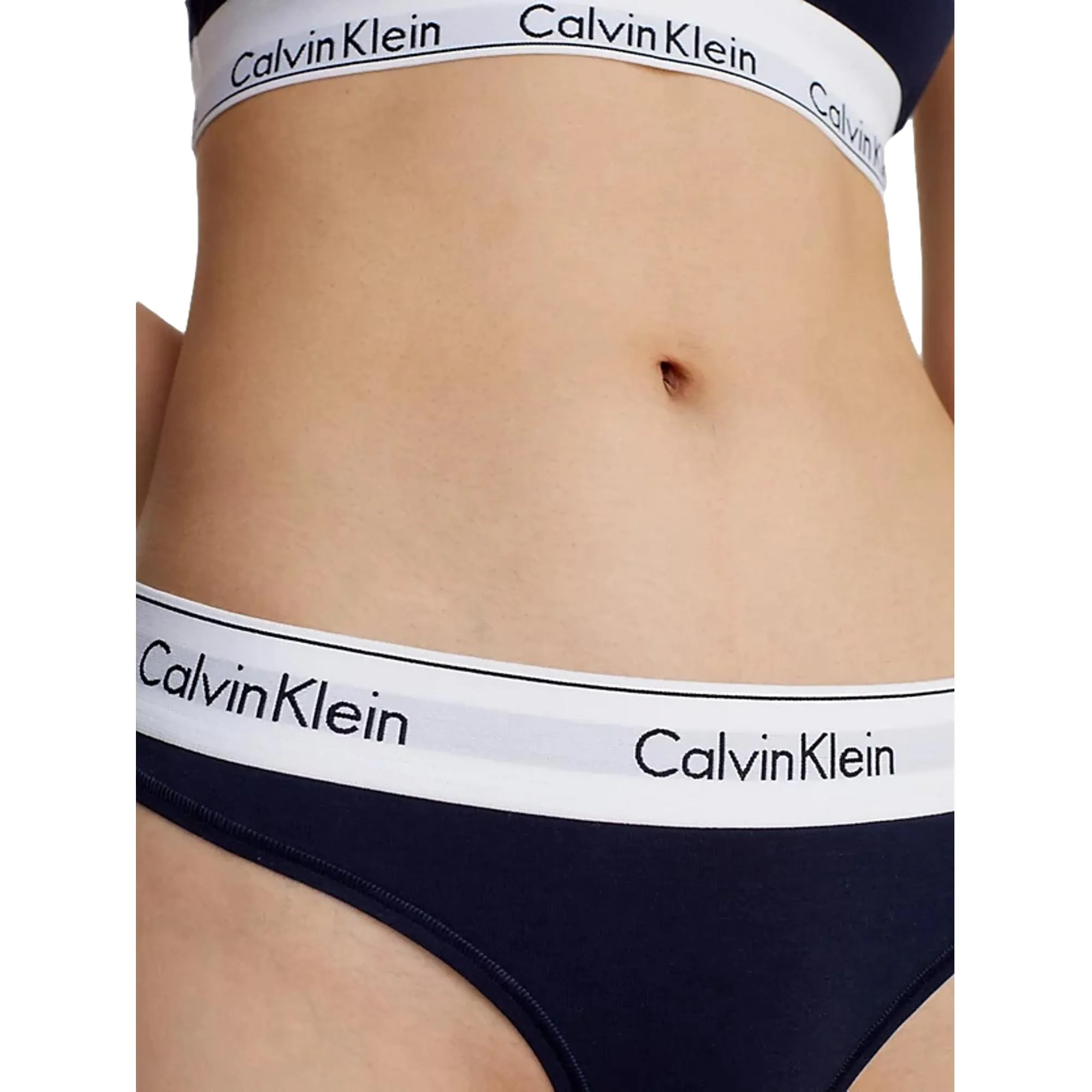 Calvin Klein Modern Cotton Bralette and Thong Set - Shoreline