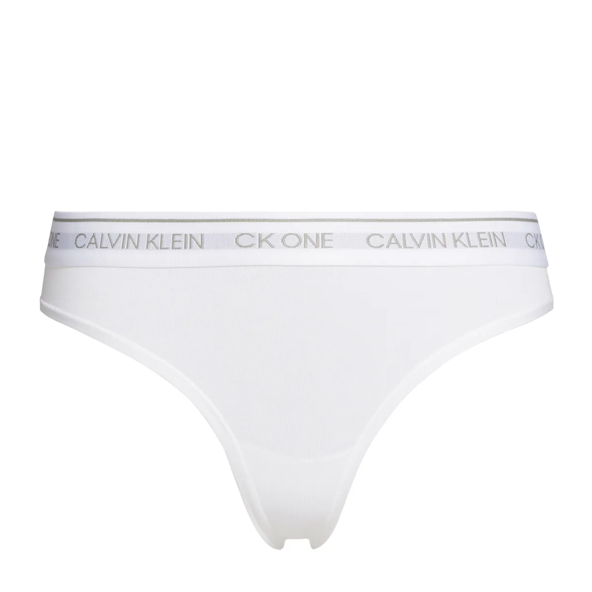 CK One Thong Repeat Logo White