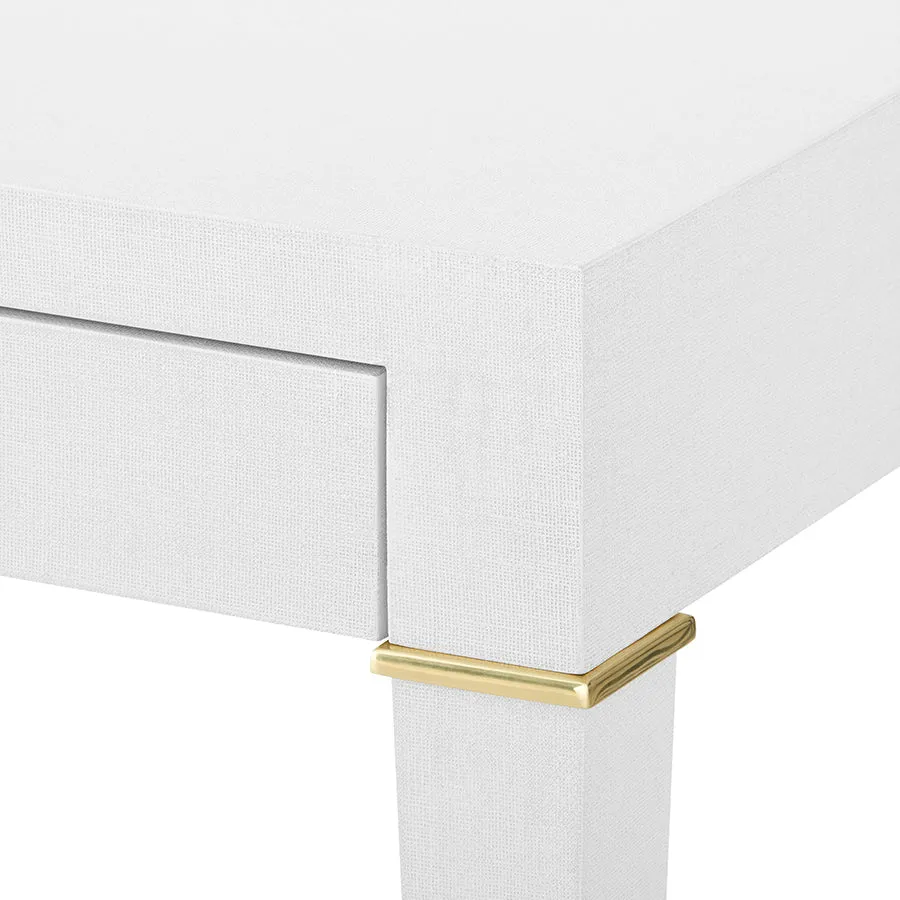 Claire White Linen Desk