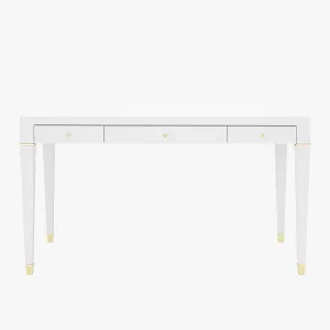 Claire White Linen Desk