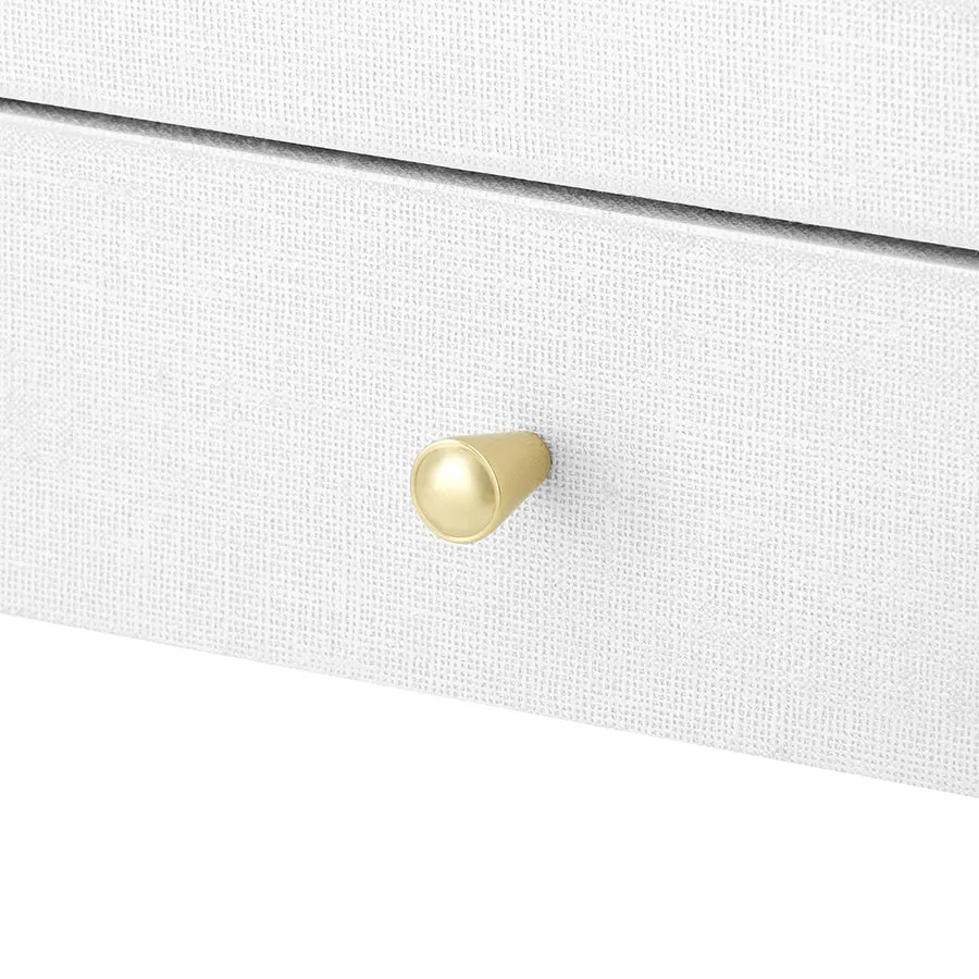Claire White Linen Desk