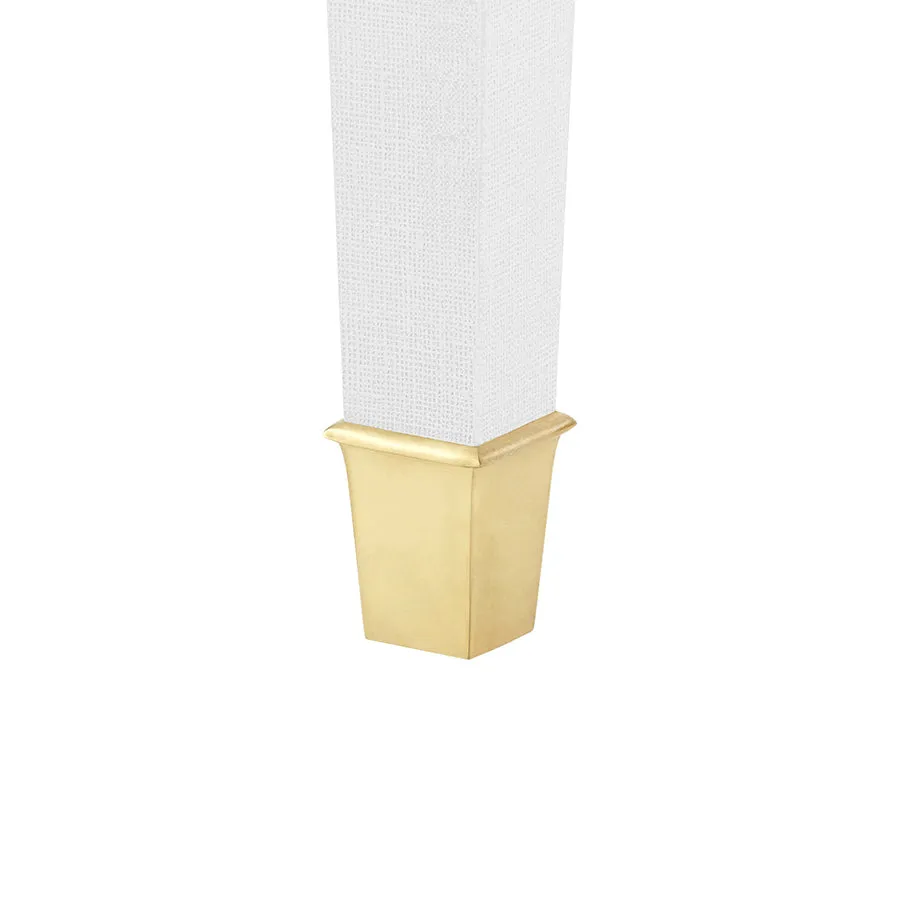Claire White Linen Desk