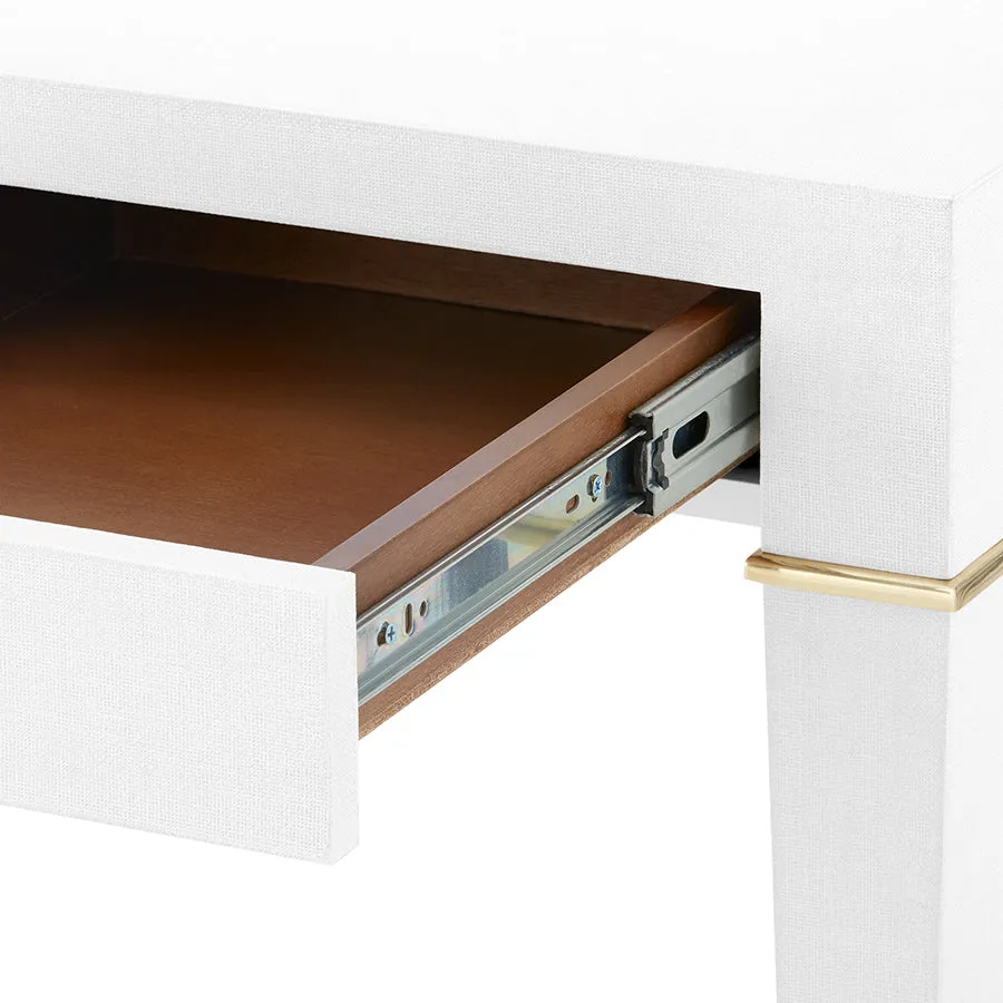 Claire White Linen Desk