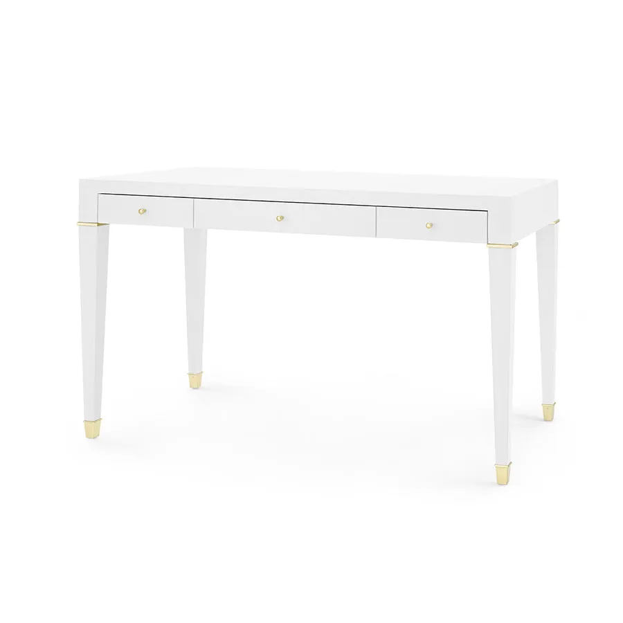 Claire White Linen Desk