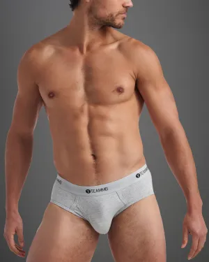 Classic Cotton Brief - Mid Grey Marle