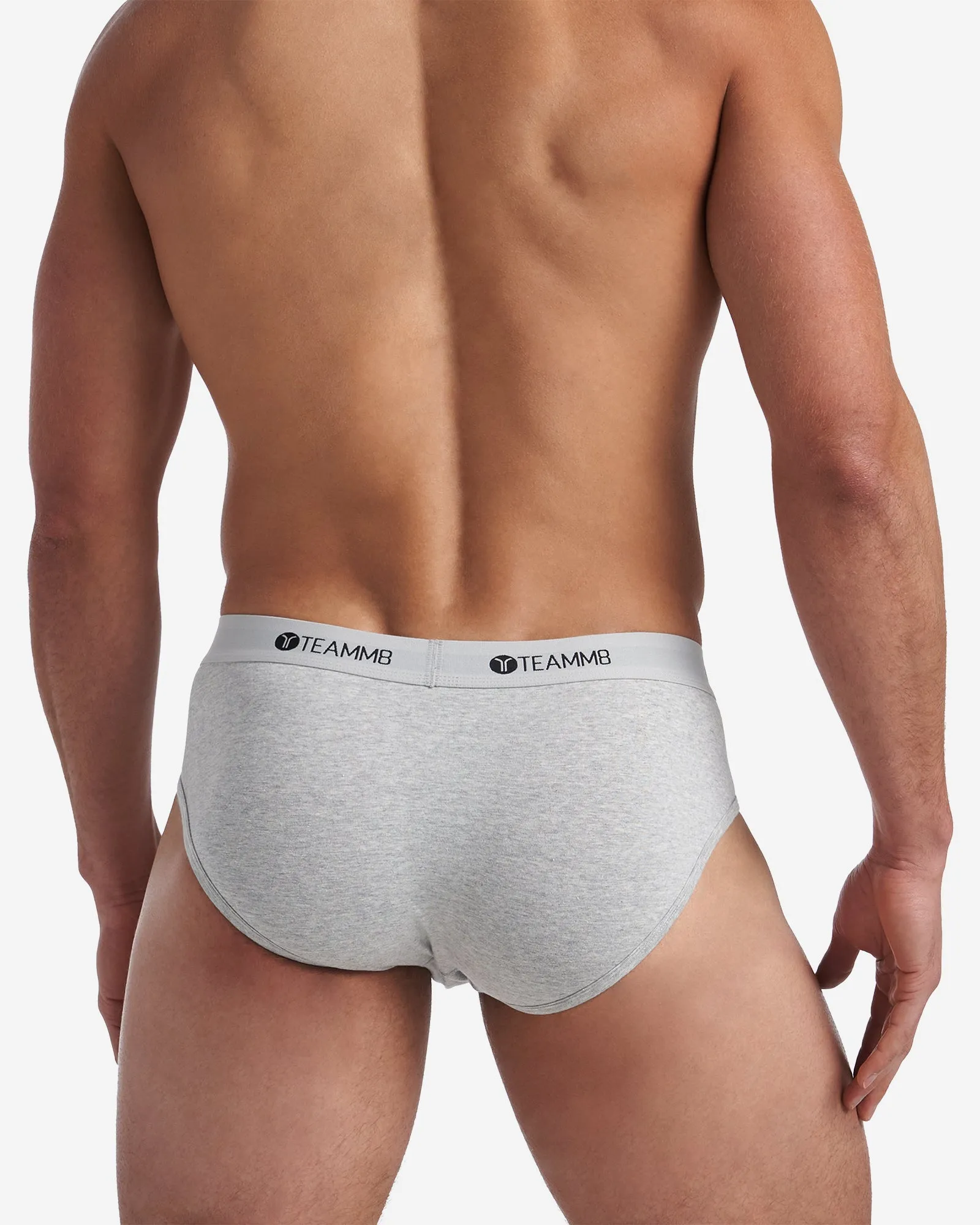 Classic Cotton Brief - Mid Grey Marle
