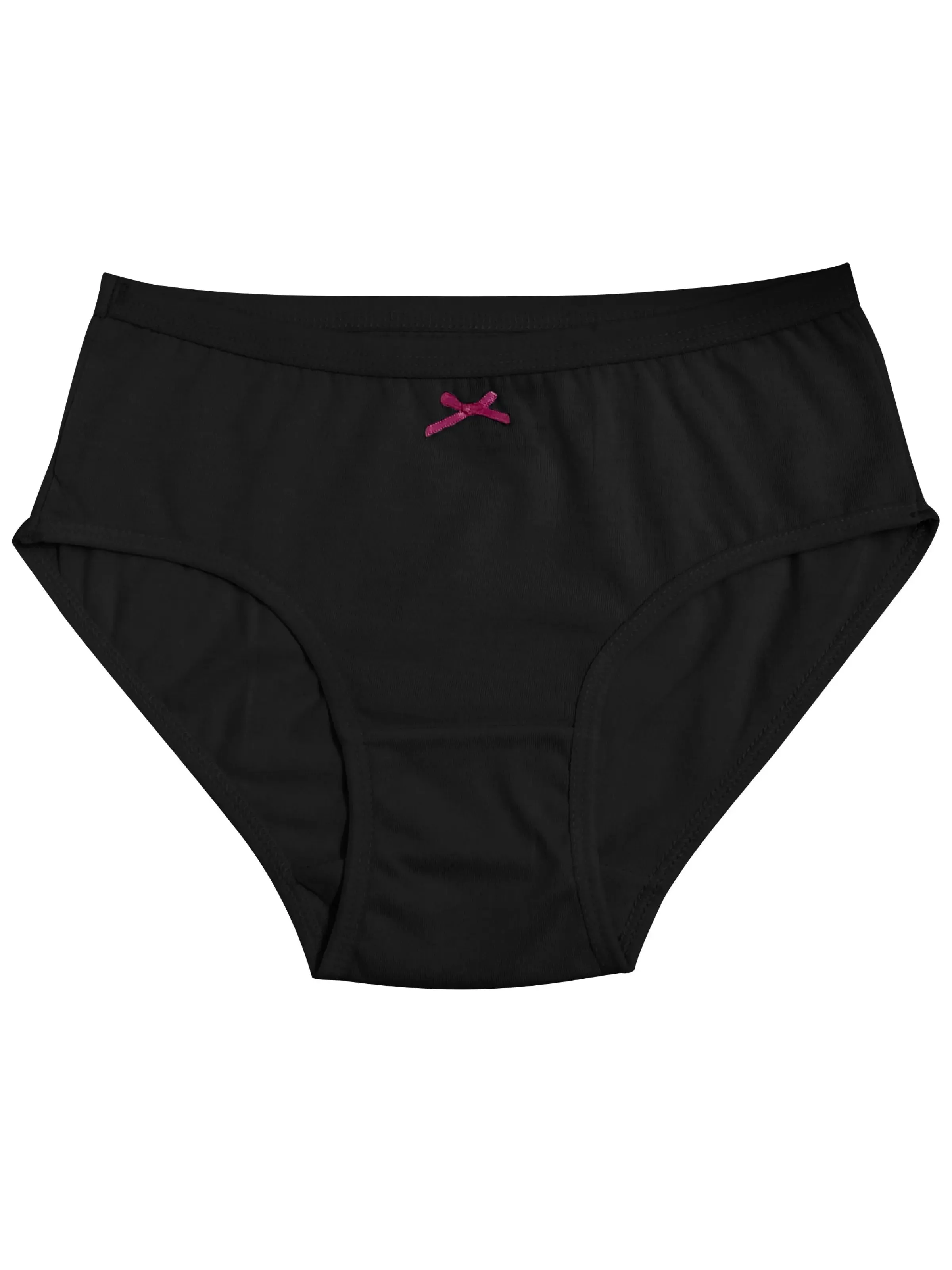 Cotton Hipster Briefs | Breathable | Elasticated Waistband | Pink, Maroon & Black Solid Panties