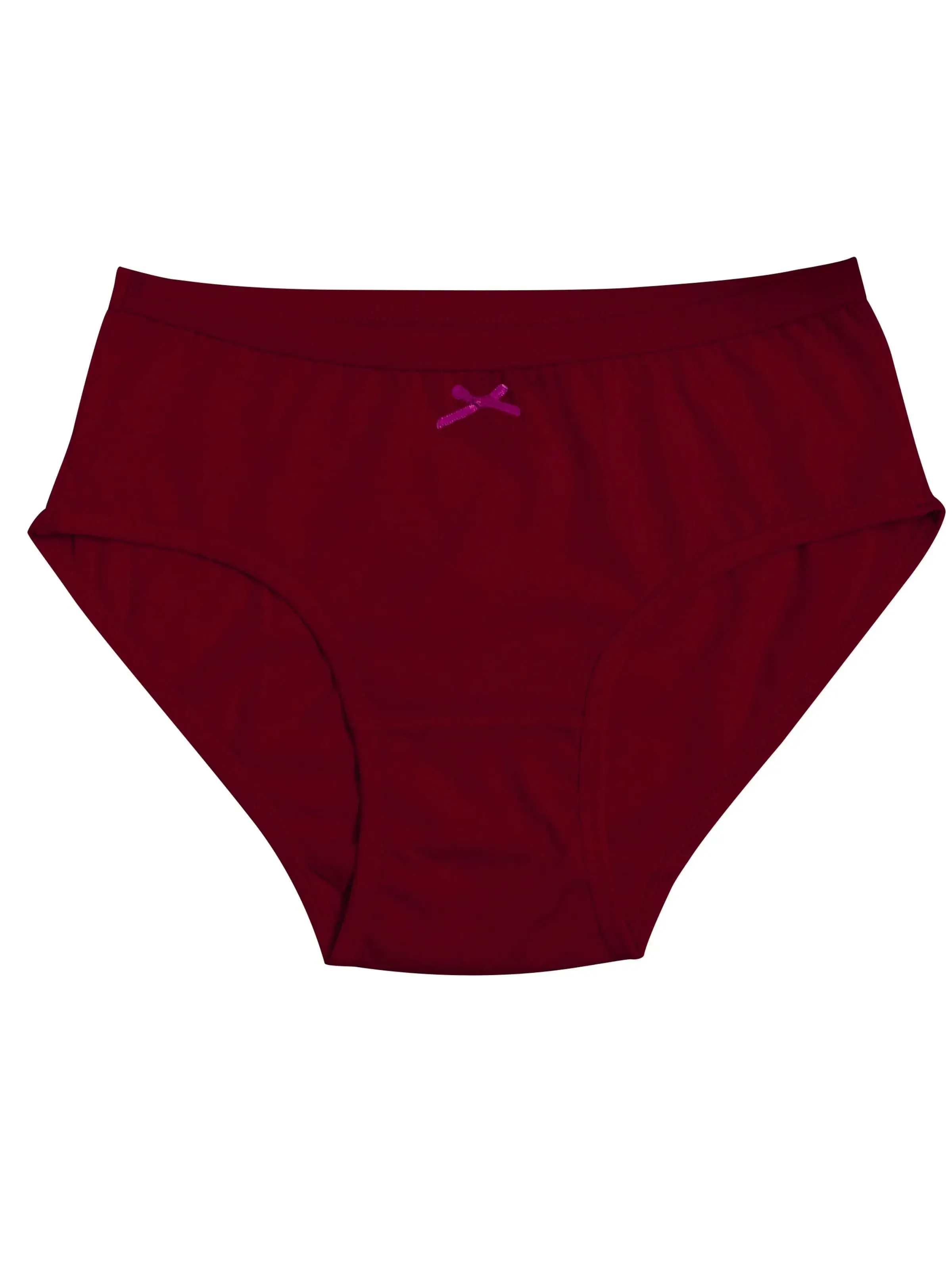 Cotton Hipster Briefs | Breathable | Elasticated Waistband | Pink, Maroon & Black Solid Panties