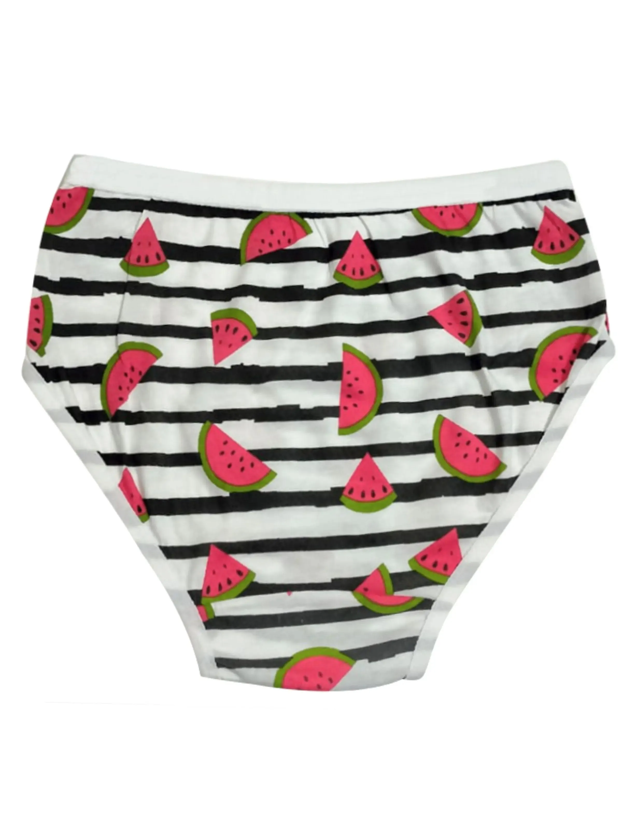Cotton Hipster Briefs For Women | Breathable | Elasticated Waistband | Printed Watermelon  Panties Pack Of 3