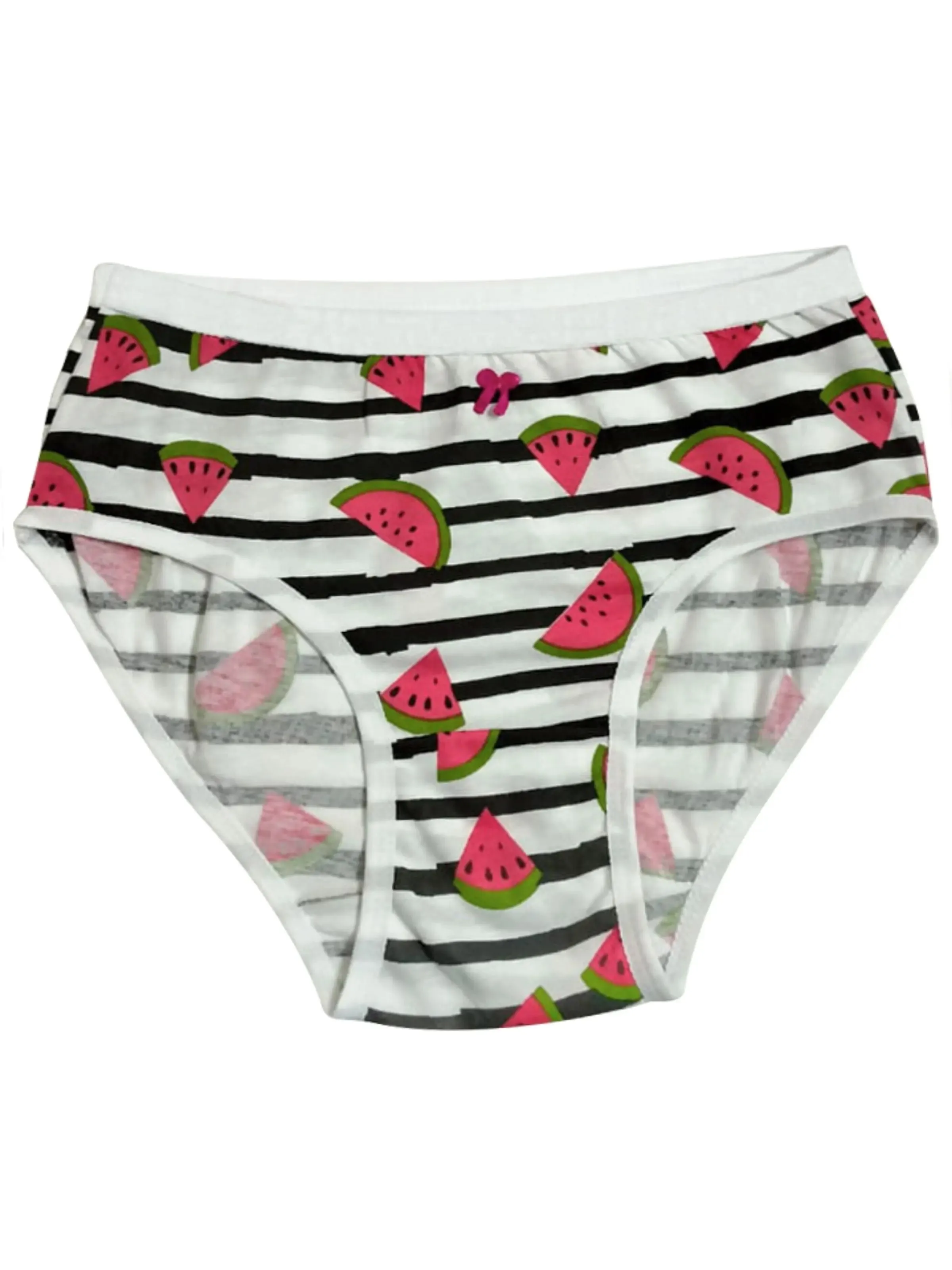 Cotton Hipster Briefs For Women | Breathable | Elasticated Waistband | Printed Watermelon  Panties Pack Of 3