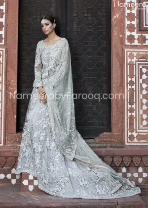 Designer Embroidered Pakistani Gowns Online #BN212