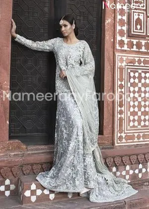 Designer Embroidered Pakistani Gowns Online #BN212