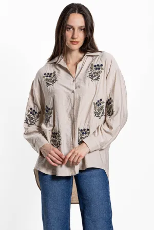 DETAIL PATCH EMBROIDERY SHIRT