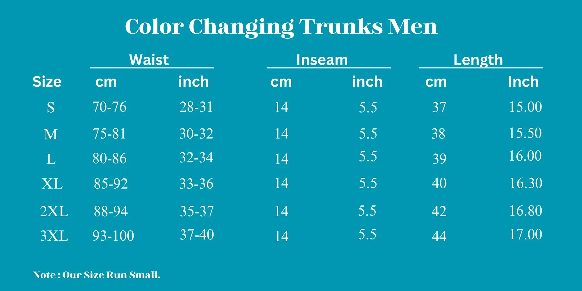 Diamond Color Changing Men Trunks