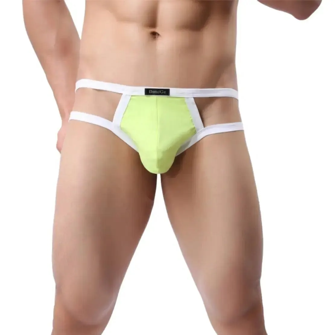 DomiGe Men's Jock Strap Enhanced Pouch Thongs for Men