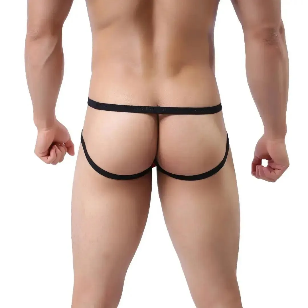 DomiGe Men's Jock Strap Enhanced Pouch Thongs for Men