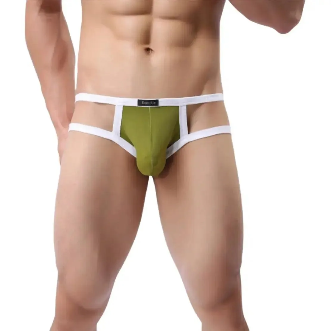 DomiGe Men's Jock Strap Enhanced Pouch Thongs for Men