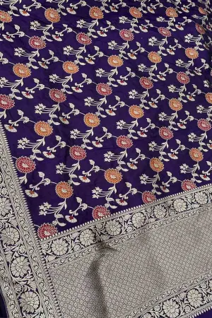 Elegant Blue Banarasi Silk Dupatta