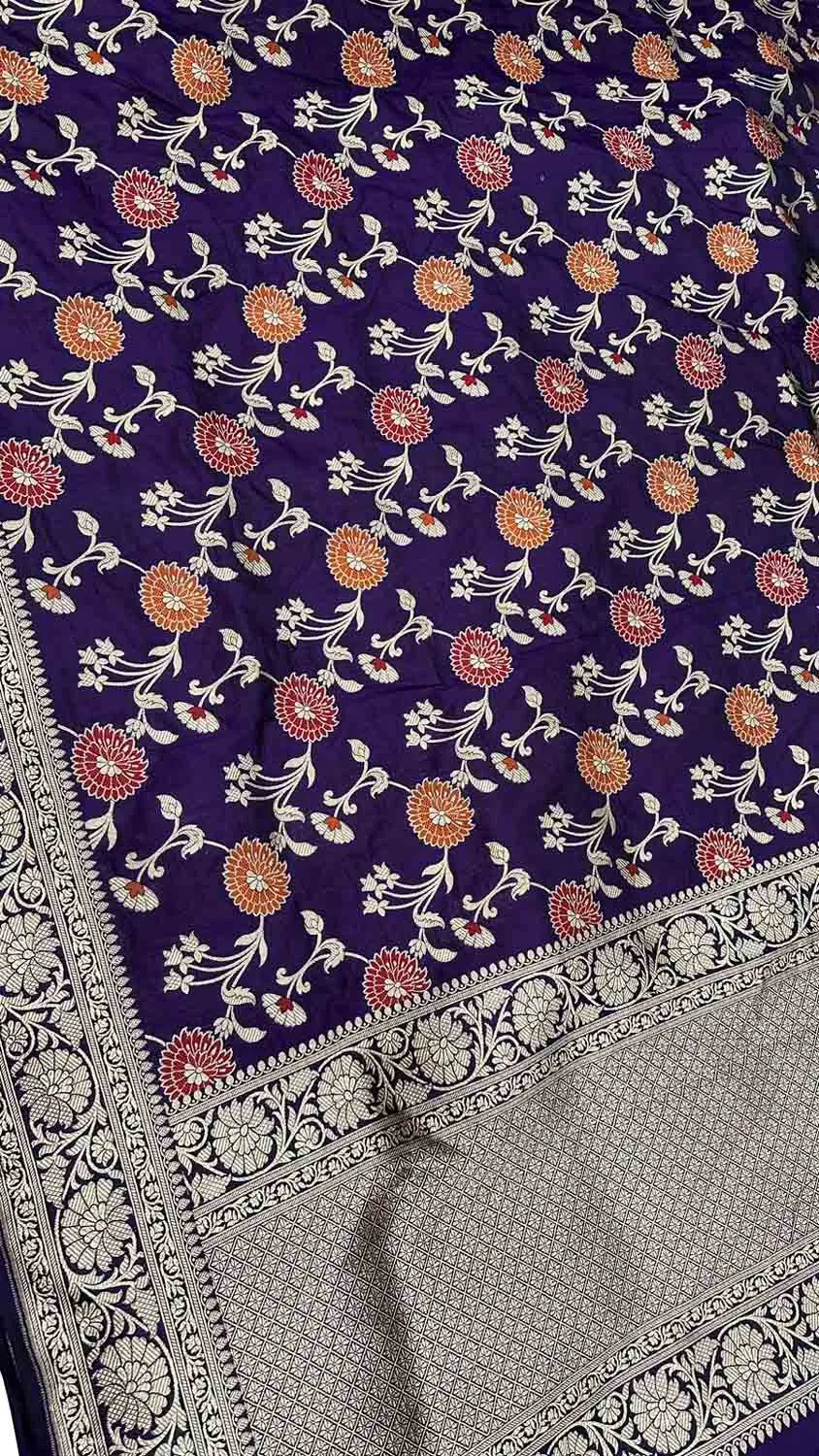 Elegant Blue Banarasi Silk Dupatta