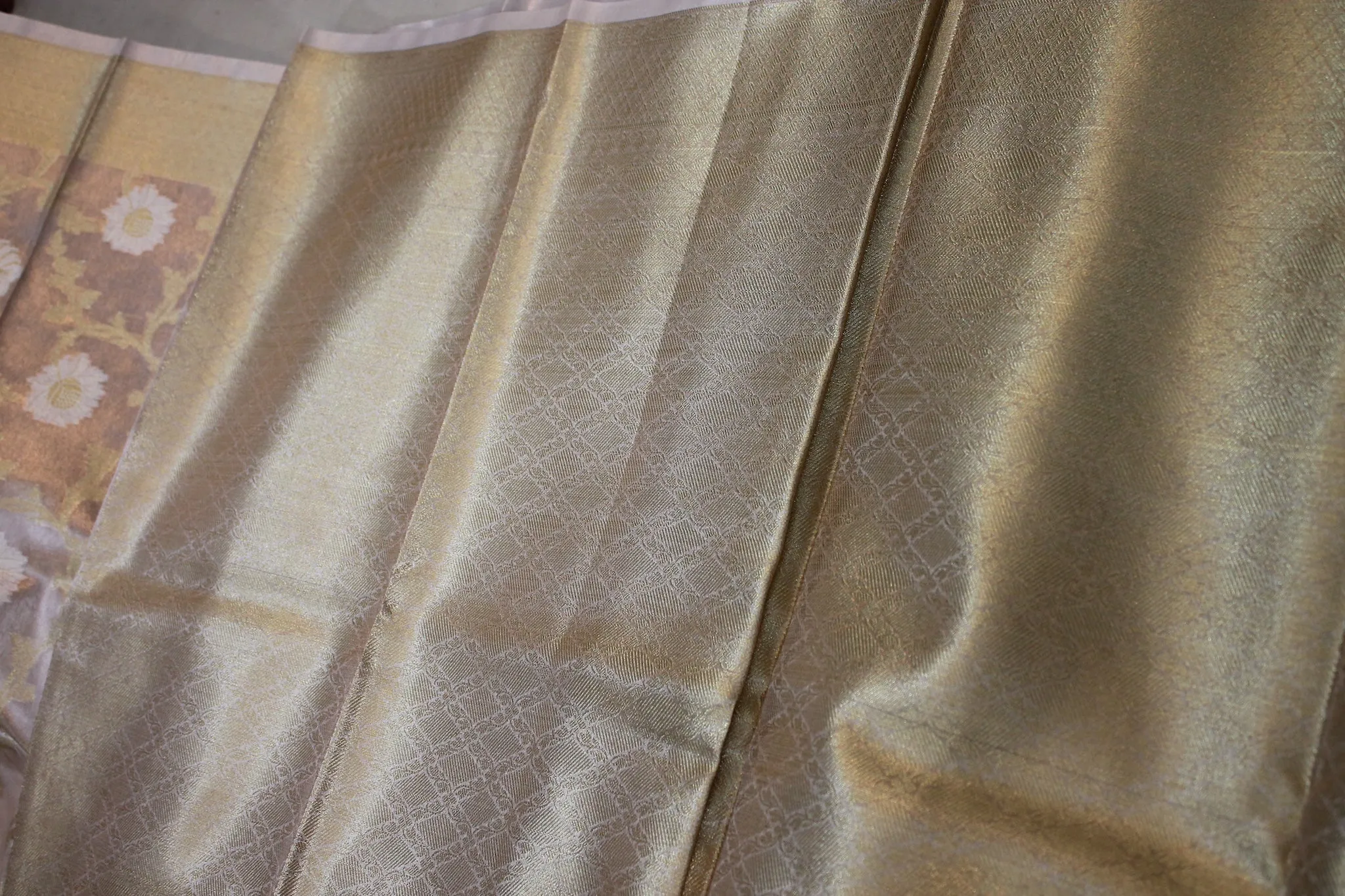 Experience the Charm of Pastel Pink Pure Tissue Silk Saree | Limited Edition