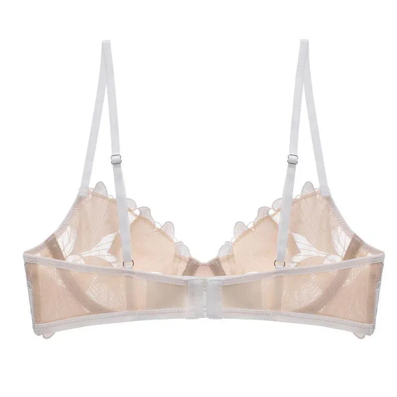 Florisse – Mesh flower embroidered – Lingerie set