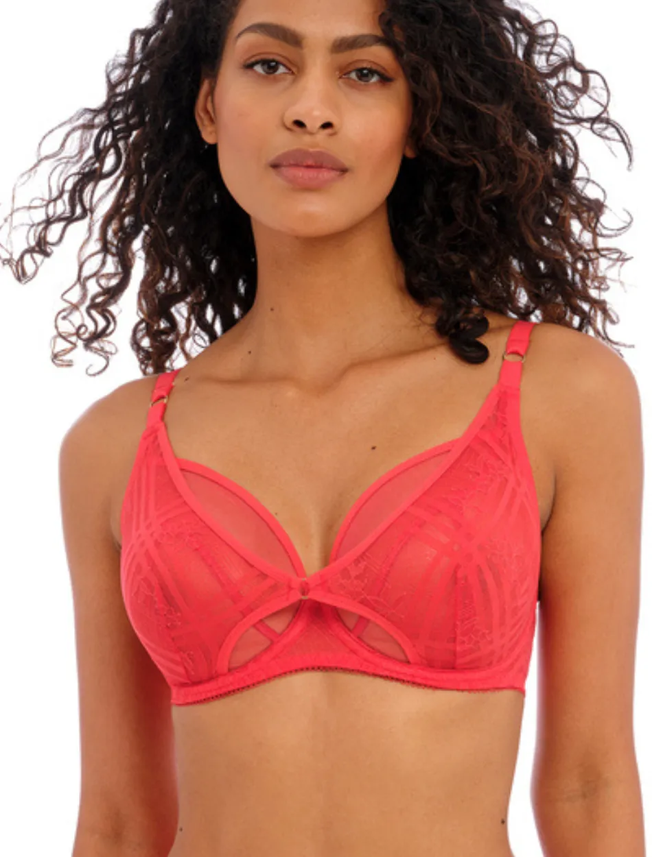 Freya Fatale High Apex Bra Underwired in Chilli Red | Red High Apex Bras
