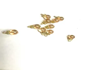 Golden Glass Beads Hanging- 8 mm