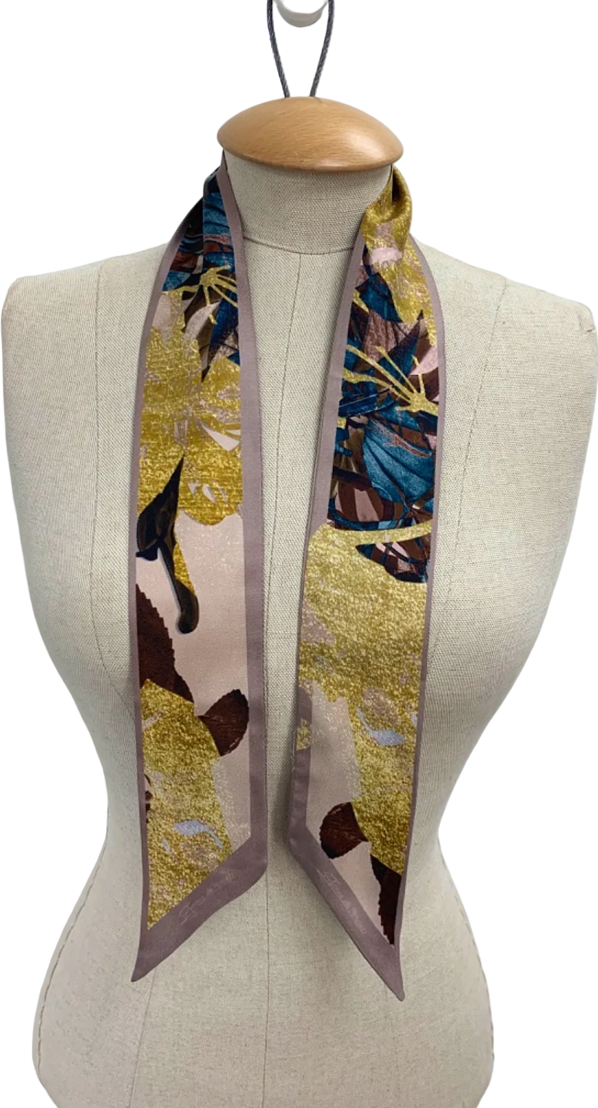 Grace de Monaco Floral Silk Scarf One Size