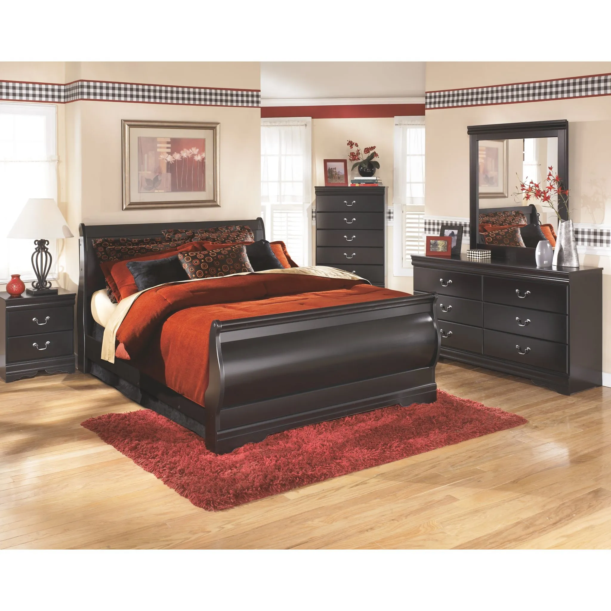 Huey Vineyard Nightstand - Black