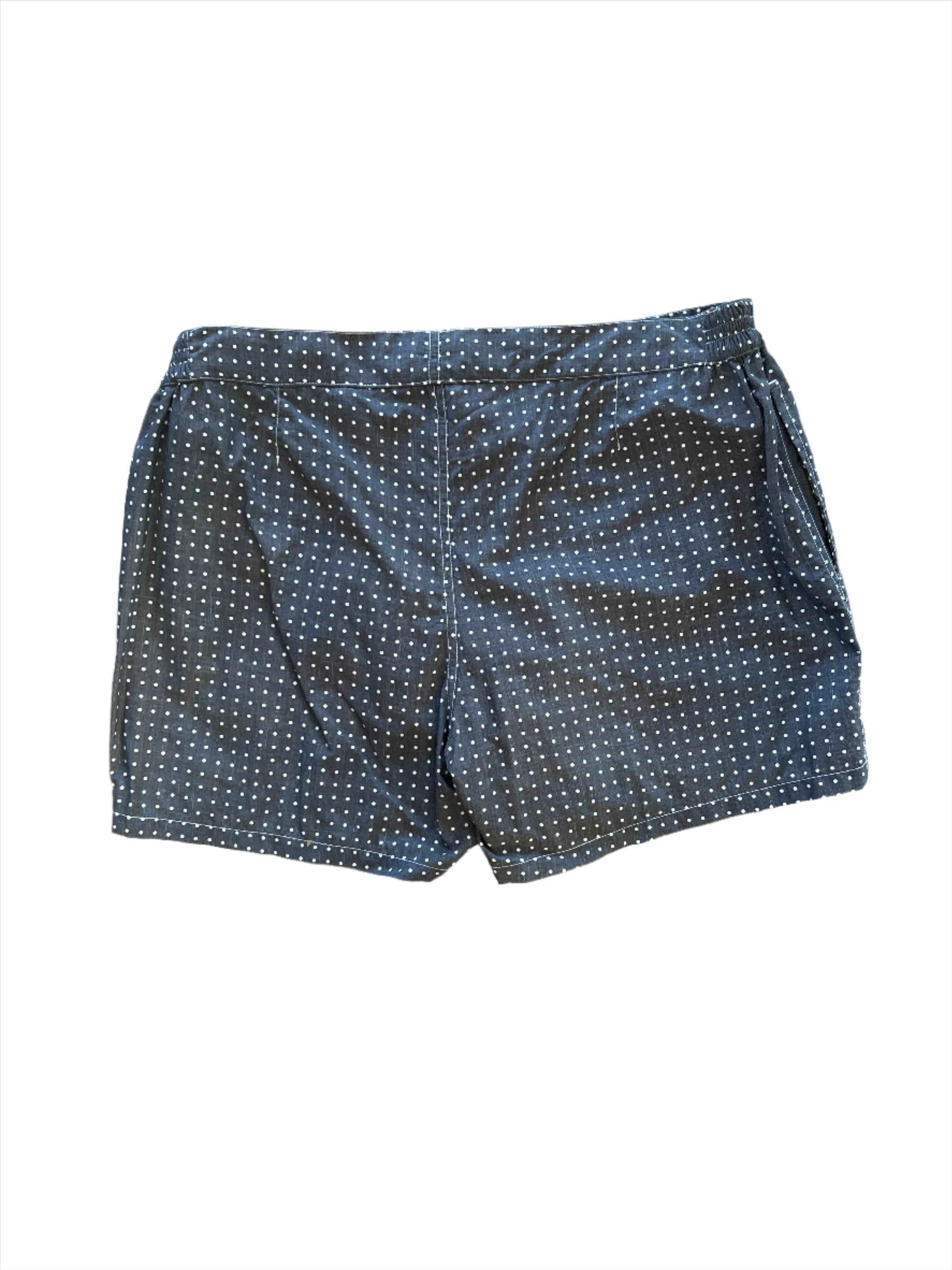 Isaia Mens Grey White Waist Strap Swim Trunk