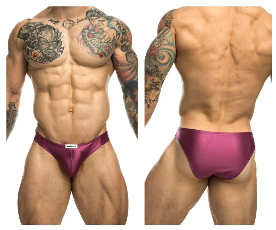 JUSTIN SIMON XSJ01 Classic Bikini Color Wine